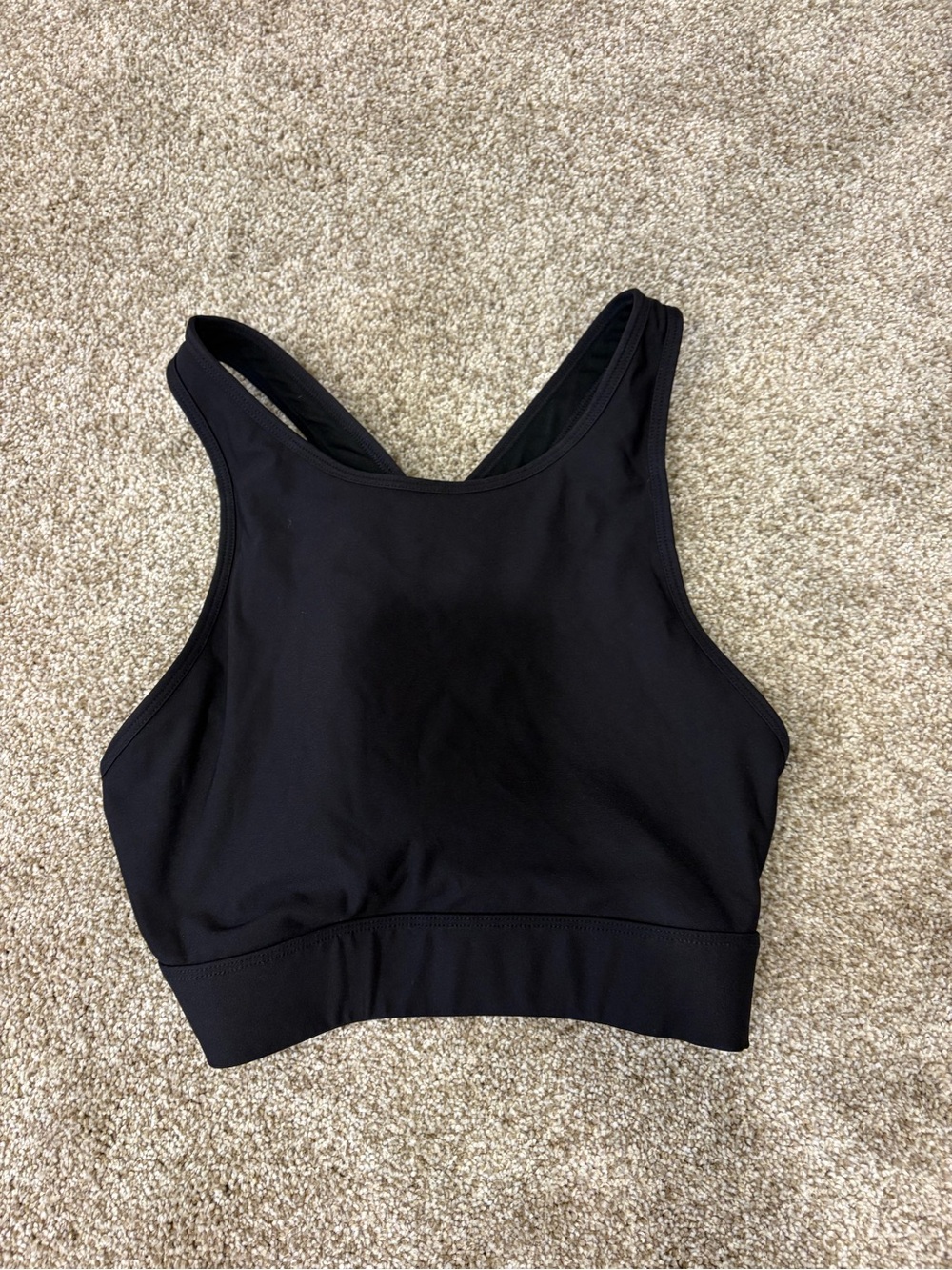 Fabletics Black Women's High-Neck Sports Bra